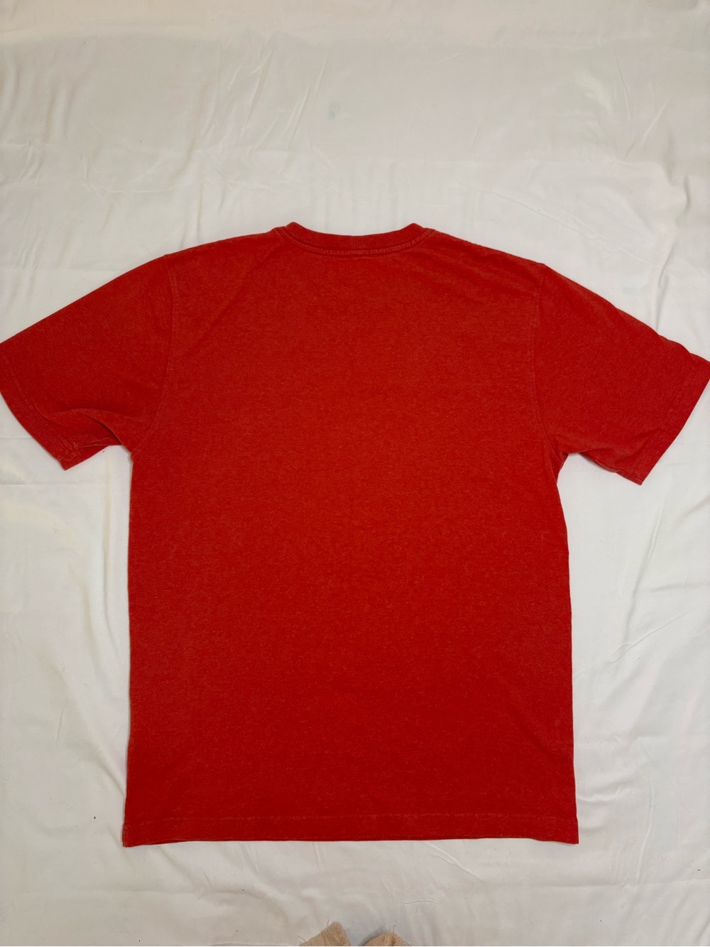 Carhartt Orange Red Men’s Medium Loose Fit Rugged Flex Tee Shirt Cotton Blend - Picture 7 of 8